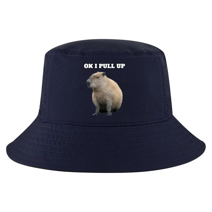 Ok I Pull Up Capybara Cool Comfort Performance Bucket Hat