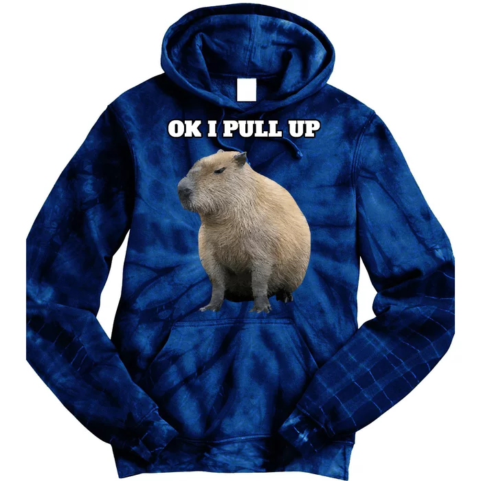 Ok I Pull Up Capybara Tie Dye Hoodie