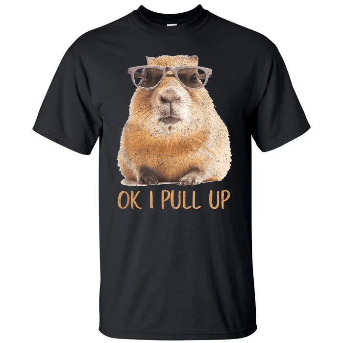 Ok I Pull Up Capybara Tall T-Shirt