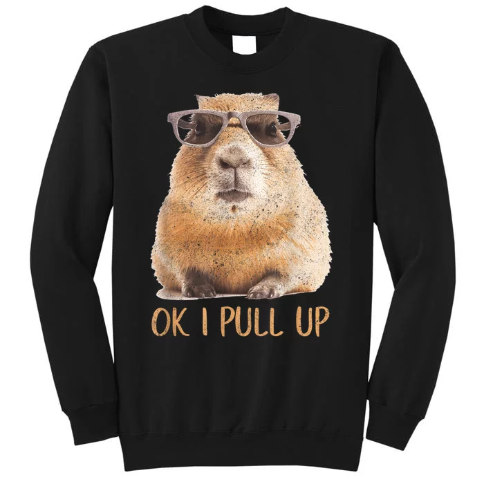 Ok I Pull Up Capybara Tall Sweatshirt