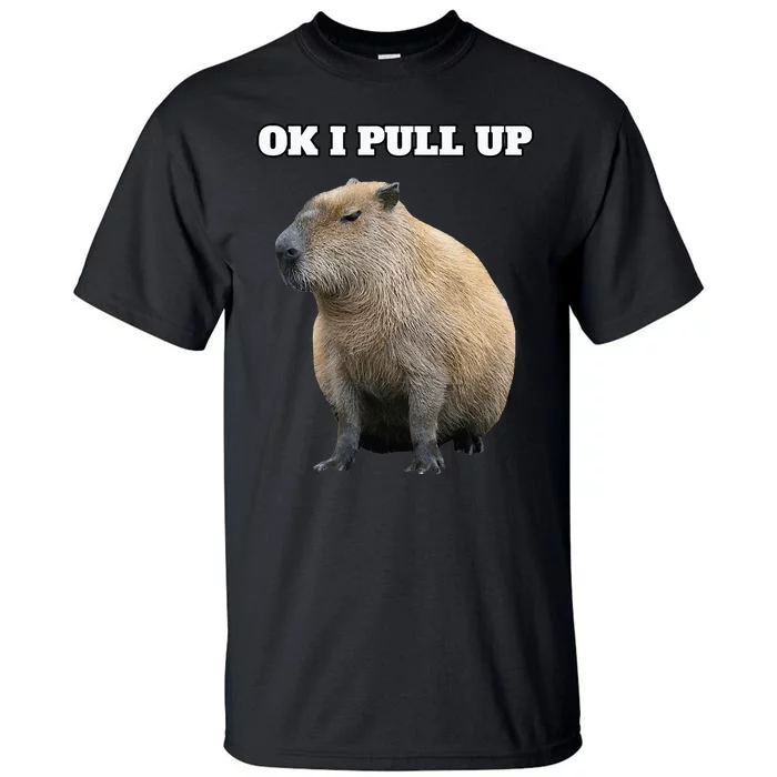 Ok I Pull Up Capybara Tall T-Shirt