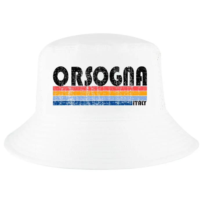 Orsogna Italy Retro 70s 80s Style Cool Comfort Performance Bucket Hat