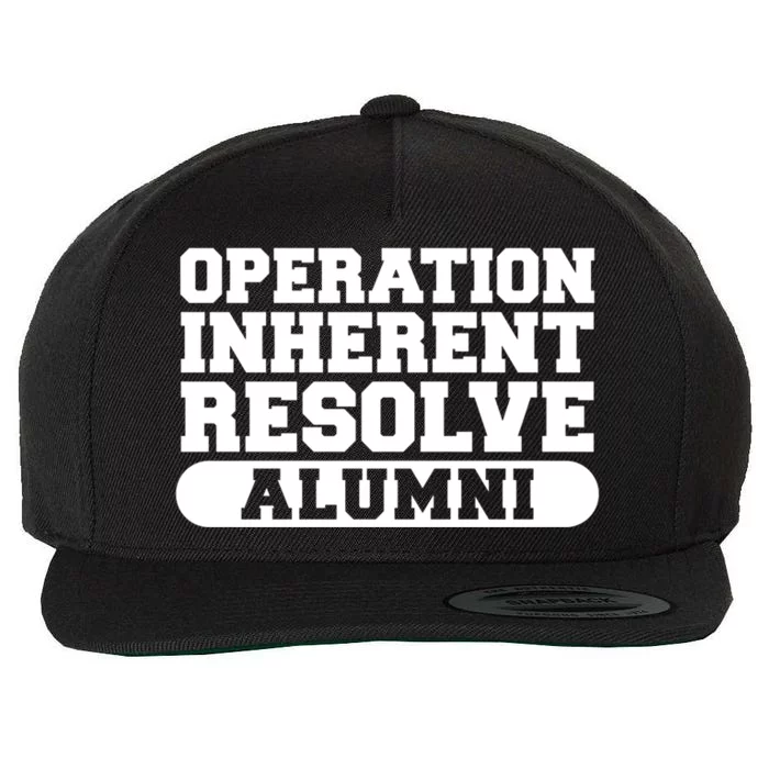 Operation Inherent Resolve Alumni Oir Veteran Great Gift Wool Snapback Cap