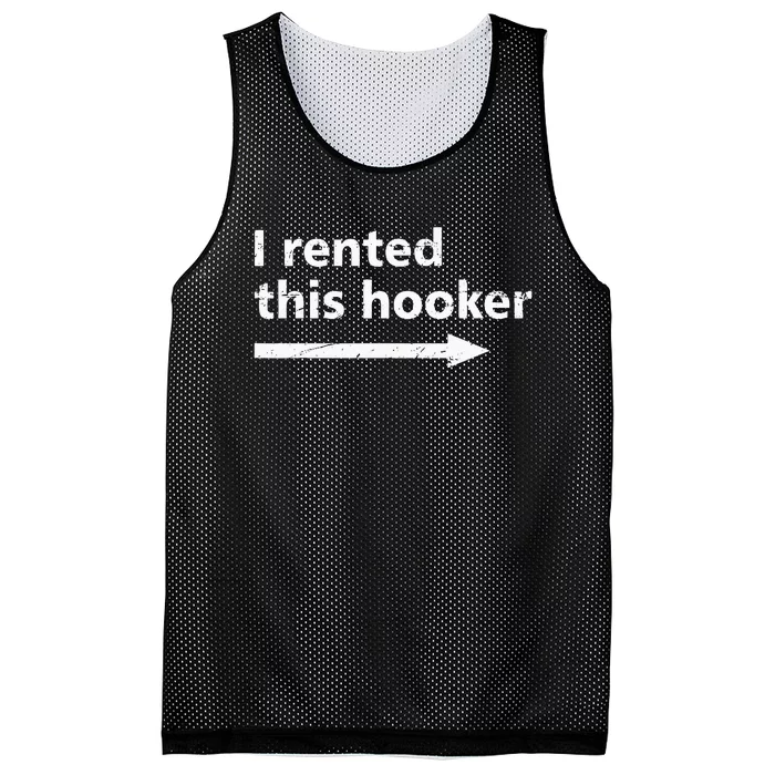 Offensive I Rented This Hooker Mesh Reversible Basketball Jersey Tank