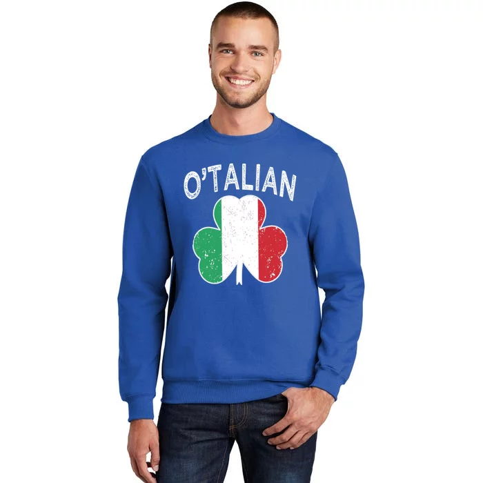 O'talian Italian St Patrick's Day Italia Flag Shamrock Gift Sweatshirt