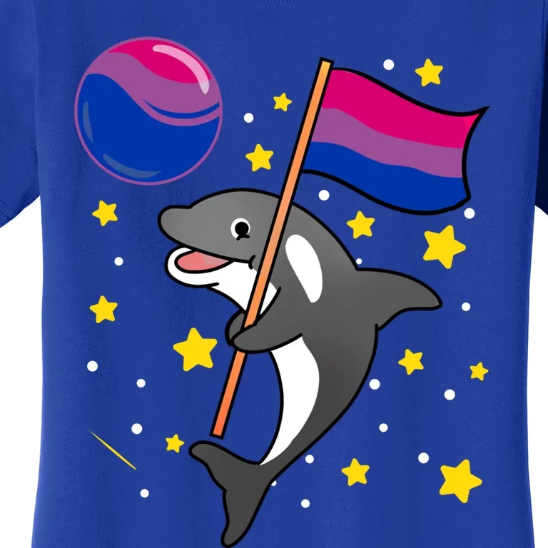 Orca In Space Bisexual Pride Gift Women's T-Shirt