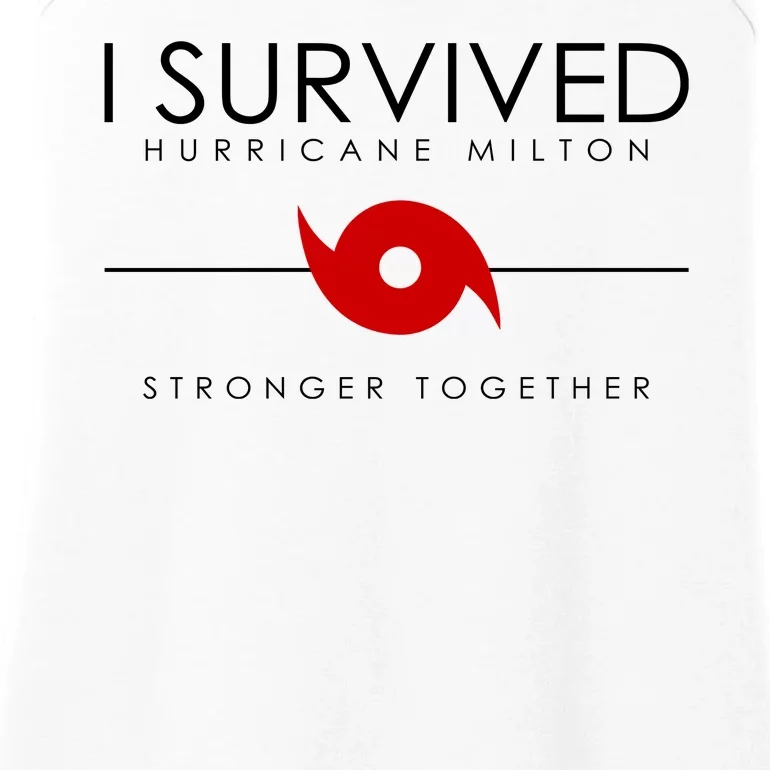 Official I Survived Hurricane Milton Stronger Together Ladies Essential Tank