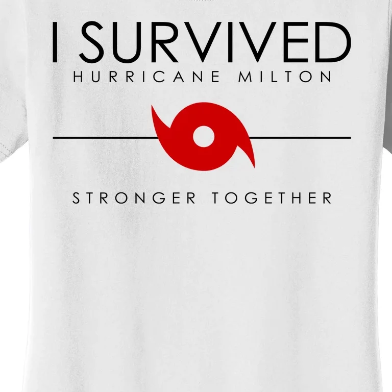 Official I Survived Hurricane Milton Stronger Together Women's T-Shirt