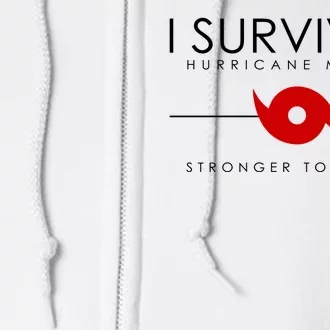 Official I Survived Hurricane Milton Stronger Together Full Zip Hoodie