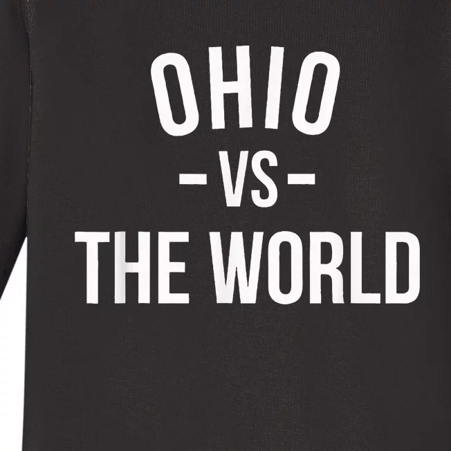 Ohio Is Taking Over The World Meme Ohio Vs The World Baby Long Sleeve Bodysuit