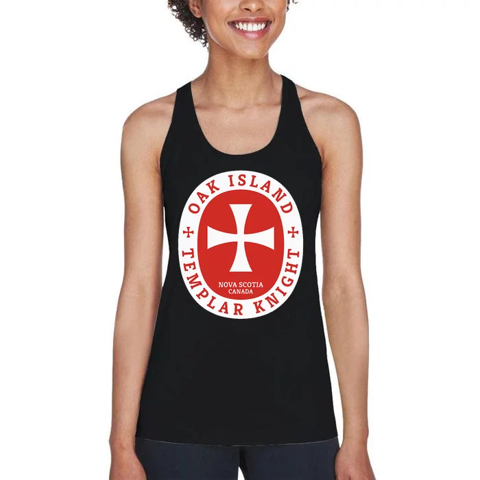 Oak Island Templar Knights Treasure Women's Racerback Tank