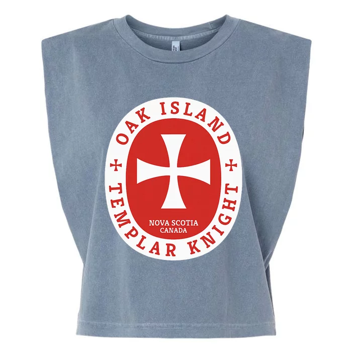 Oak Island Templar Knights Treasure Garment-Dyed Women's Muscle Tee