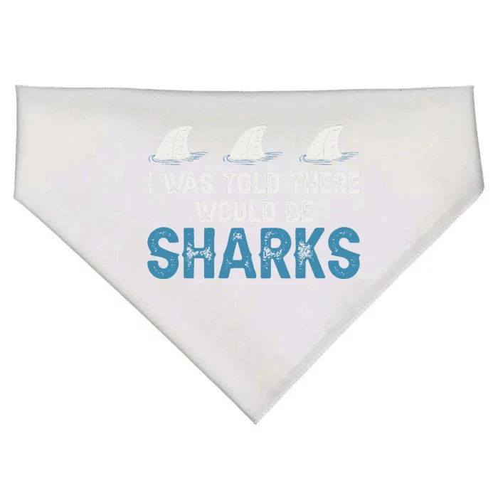 Ocean I Was Told There Would Be Sharks Shark Weeks Lover USA-Made Doggie Bandana