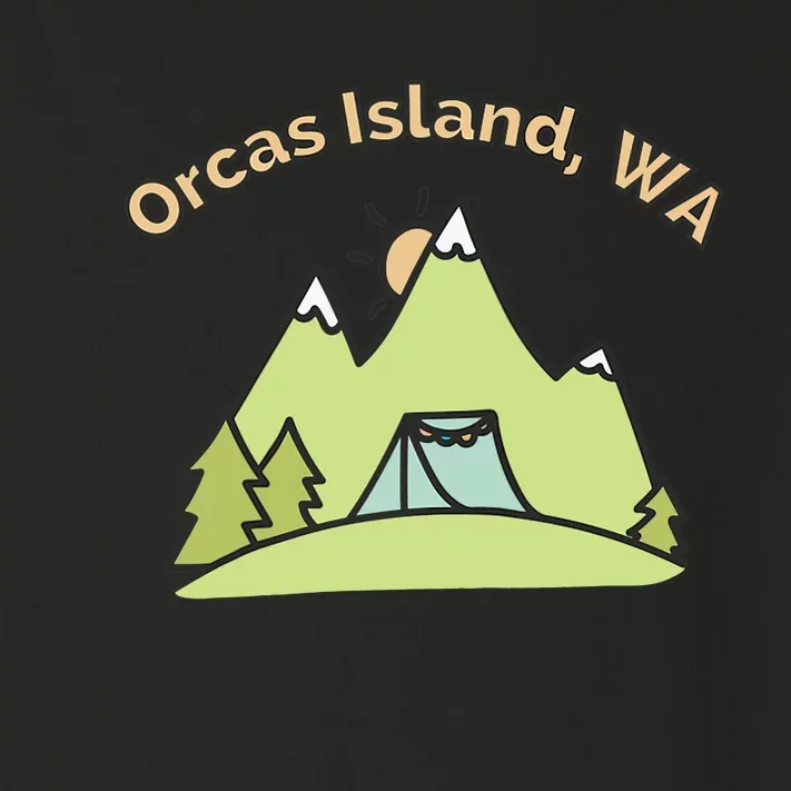 Orcas Island WA Mountains Hiking Climbing Camping & Outdoors Raglan Baseball Tee Toddler Long Sleeve Shirt