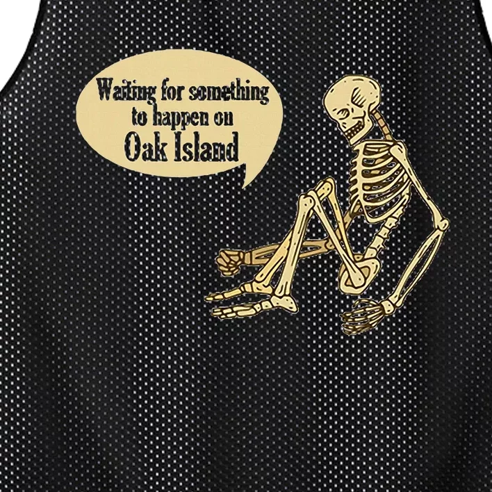 Oak Island Waiting For Something To Happen Skeleton Mesh Reversible Basketball Jersey Tank