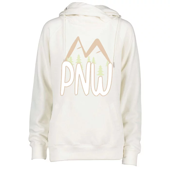 Oregon Idaho Washington Pacific Northwest Pnw Gift Womens Funnel Neck Pullover Hood