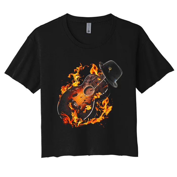 Official Joe Bonamassa - Tribut - Guitar Hell Unisex Women's Crop Top Tee