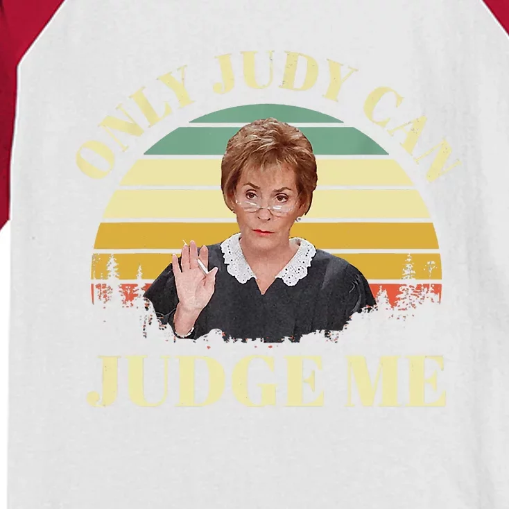 Only Judy Can Judge Me Vintage Kids Colorblock Raglan Jersey