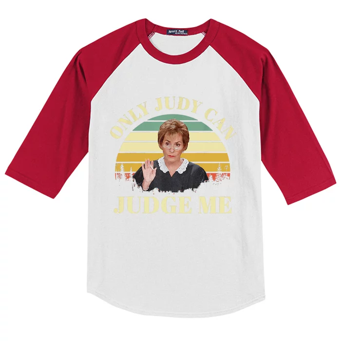 Only Judy Can Judge Me Vintage Kids Colorblock Raglan Jersey