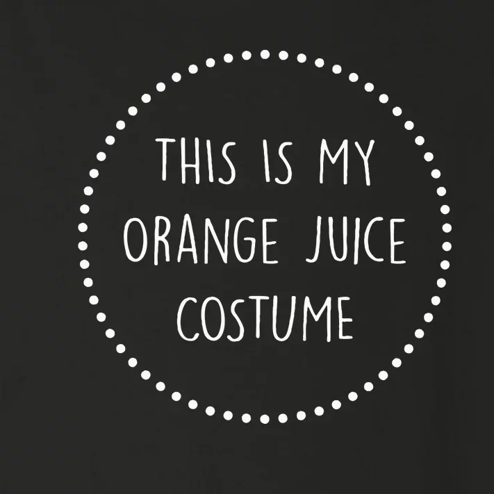 Orange Juice Costume Toddler Long Sleeve Shirt