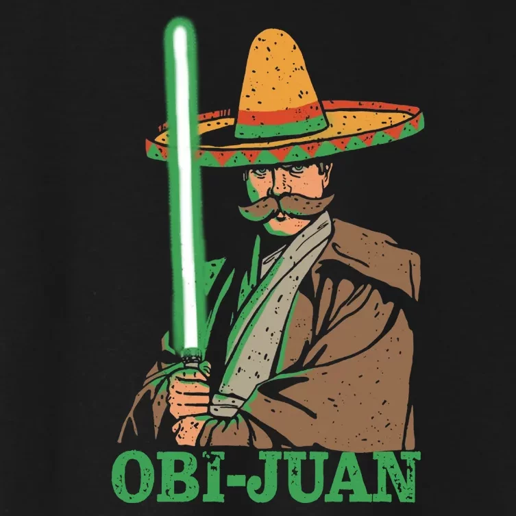 Obi Jaun Funny Cinco De Mayo Mexican Movie Nerd Lover Shirt Women's Crop Top Tee