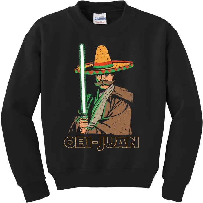 Obi Juan Funny Cinco De Mayo Mexican Movie Nerd Lover Kids Sweatshirt