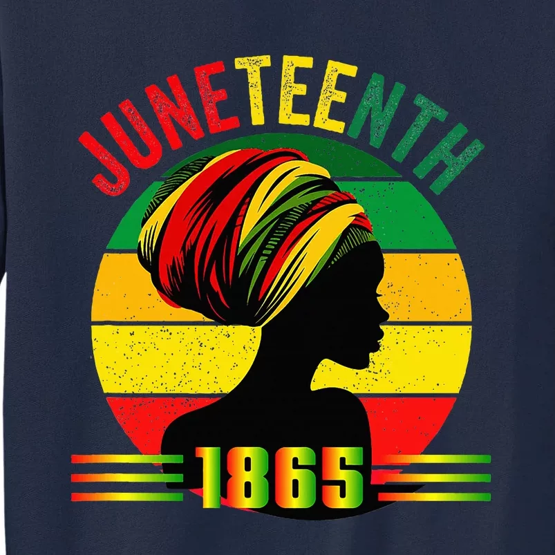 Original Juneteenth Juneteenth Black Queens June 19th Tall Sweatshirt