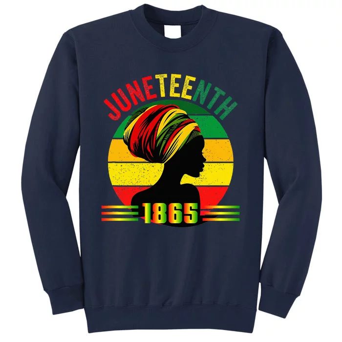 Original Juneteenth Juneteenth Black Queens June 19th Tall Sweatshirt