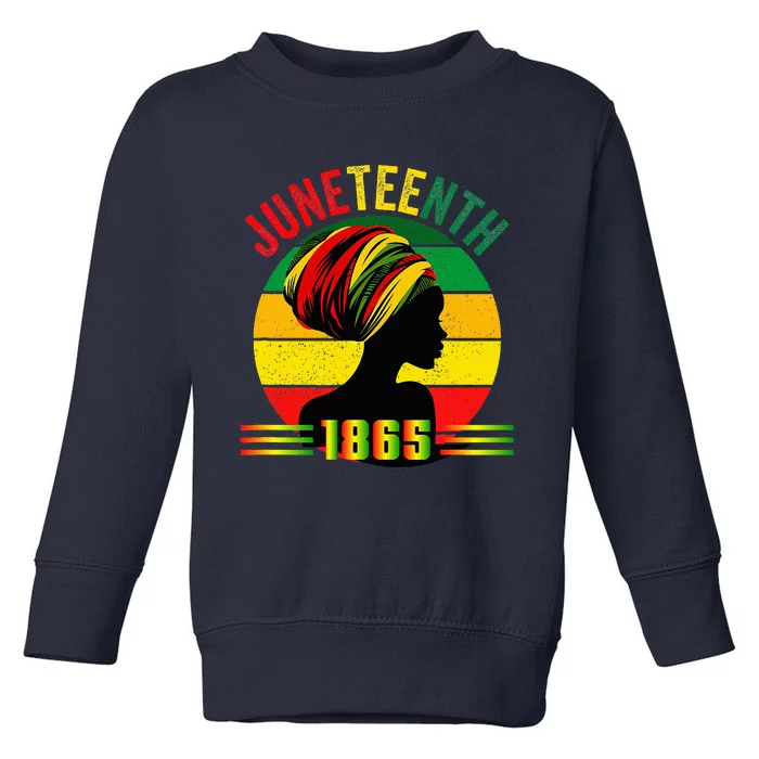 Original Juneteenth Juneteenth Black Queens June 19th Toddler Sweatshirt