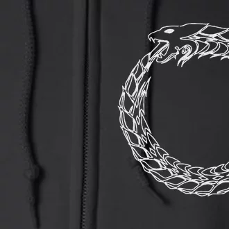 Ouroboros Jörmungandr Midgard Serpent Ragnarok Full Zip Hoodie