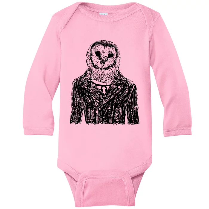 Owl Jacket Baby Long Sleeve Bodysuit