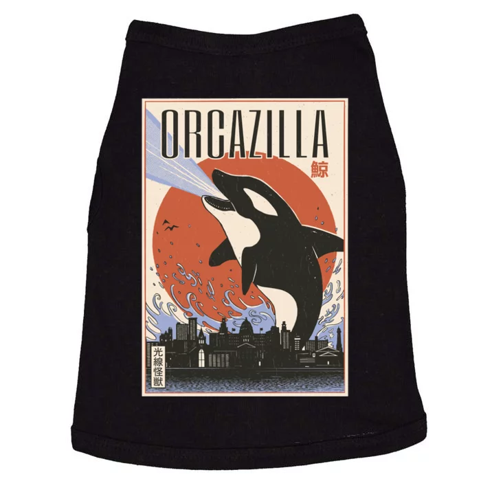 Orcazilla Japanese Poster Orca Doggie Tank