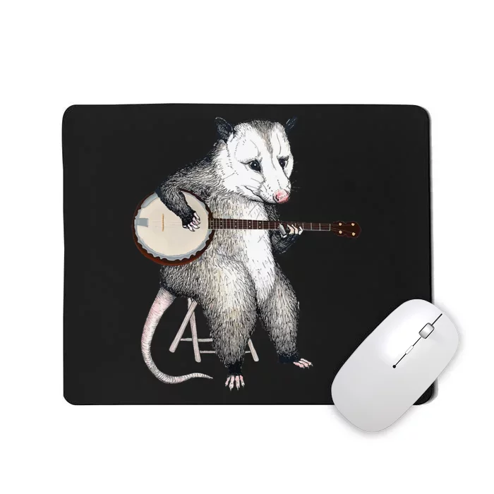 Opossum Japanese Wave Funny Vintage Possum Lover Mousepad