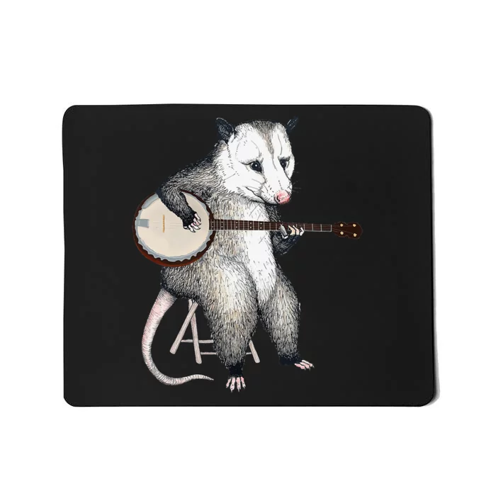 Opossum Japanese Wave Funny Vintage Possum Lover Mousepad