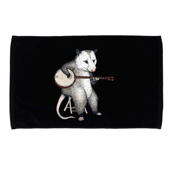 Opossum Japanese Wave Funny Vintage Possum Lover Microfiber Hand Towel