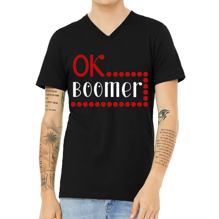 Ok Boomer V-Neck T-Shirt