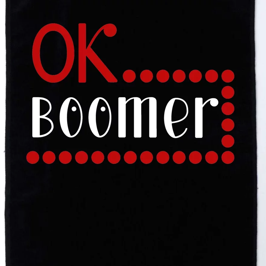 Ok Boomer Platinum Collection Golf Towel