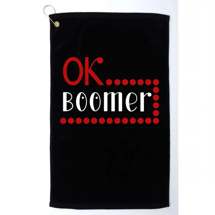 Ok Boomer Platinum Collection Golf Towel