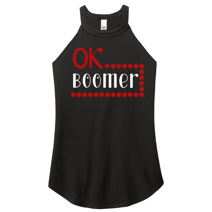 Ok Boomer Women’s Perfect Tri Rocker Tank