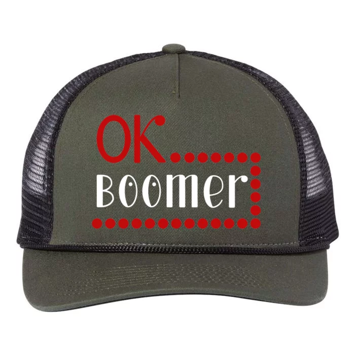 Ok Boomer Retro Rope Trucker Hat Cap