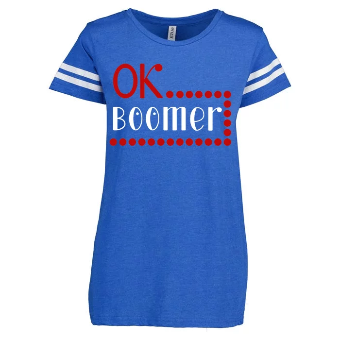 Ok Boomer Enza Ladies Jersey Football T-Shirt