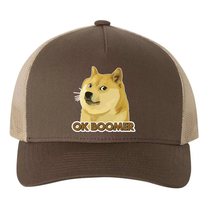 Ok Boomer Doge Yupoong Adult 5-Panel Trucker Hat