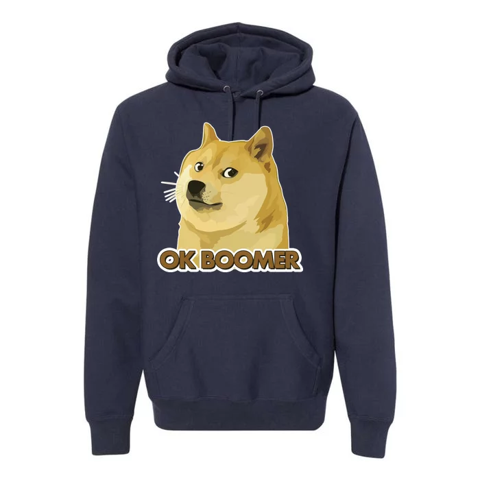 Ok Boomer Doge Premium Hoodie