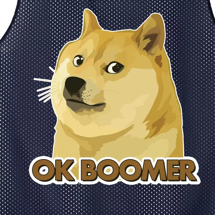 Ok Boomer Doge Mesh Reversible Basketball Jersey Tank