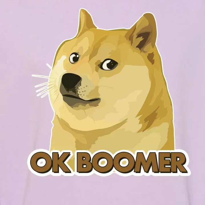 Ok Boomer Doge Garment-Dyed Sweatshirt