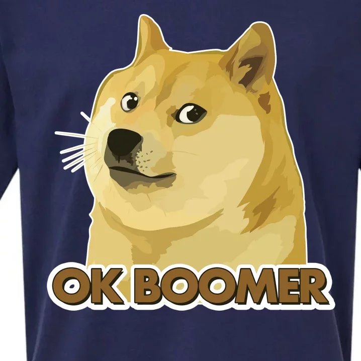 Ok Boomer Doge Sueded Cloud Jersey T-Shirt