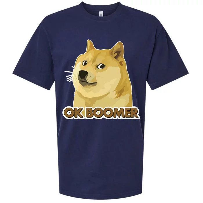 Ok Boomer Doge Sueded Cloud Jersey T-Shirt