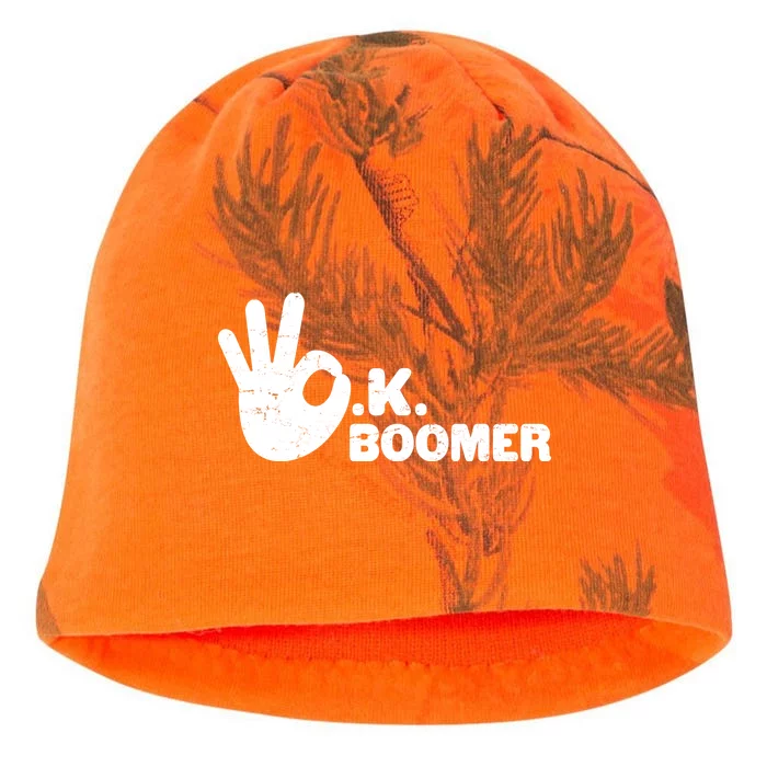 OK Boomer Funny Millenial OK Clapback Sarcasm Kati - Camo Knit Beanie