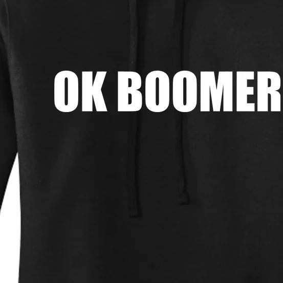 Ok Boomer Okay Gen Z Millennials Generation Women's Pullover Hoodie