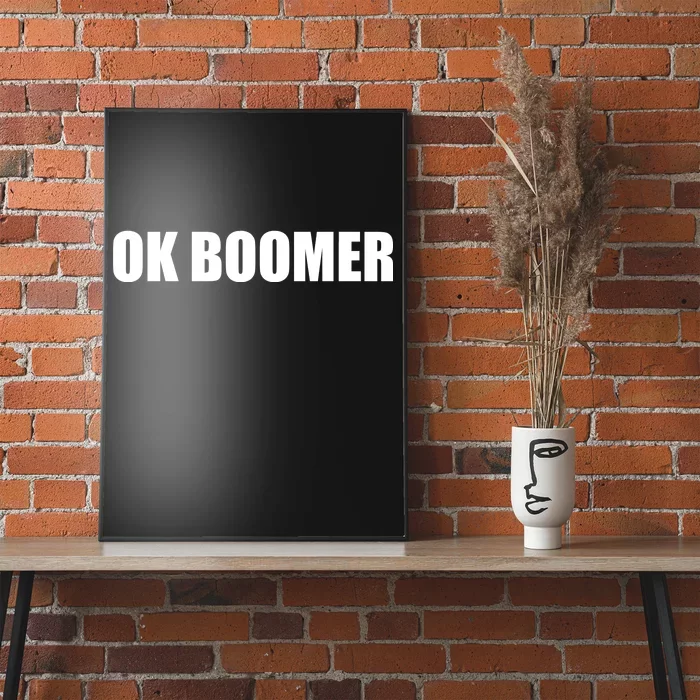 Ok Boomer Okay Gen Z Millennials Generation Poster